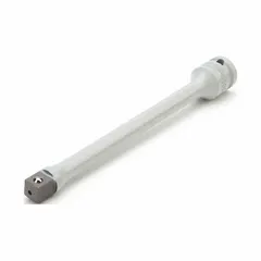 This 1/2 in drive torque limiting extension is constructed from steel with a gray finish. Designed for use with impact wrenches, it limits applied torque to 100 ft-lb to help prevent over-tightening of fasteners in socket applications.