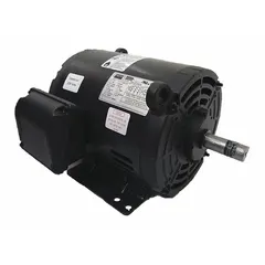 This Dayton rigid base 3-phase AC motor features an open drip-proof (ODP) enclosure, rated 1 1/2 hp at 1165 RPM. It operates on 230/460V AC with full load current of 4.5/2.25 A at 60 Hz. Suitable for industrial applications such as pumps, fans, conveyors, and compressors where protection from falling liquids is required.