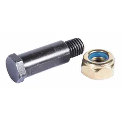 This load pin is a hoist replacement part designed for use in overhead cranes, hoists, and material handling systems. It includes a nut and provides structural support and load sensing in industrial lifting equipment.