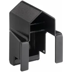 Steel padlock guard designed to protect standard and long shackle padlocks from physical attack, weather, and debris. Measures 7 inches in length and 5 inches in width. Suitable for industrial, commercial, and security applications where padlock integrity is required.