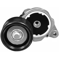 Self-adjusting belt tensioner with 1 pulley, 3 in outside diameter. Maintains proper tension on engine accessory drive belts to prevent slippage and reduce wear. Suitable for automotive and light-truck serpentine or V-belt systems