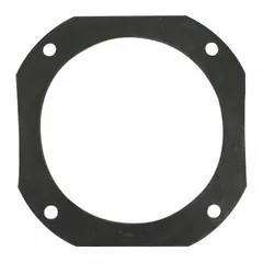 Replacement outlet gasket for Dayton wood dust collectors. Seals the outlet connection to prevent air leaks and maintain efficient dust collection. Suitable for use with compatible Dayton dust collector models.