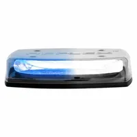 CODE 3 Mini Light Bar: Emergency Vehicle Mini Light Bar, Blue/White, 40.8 W Watt, Clear, LED, IP65 (MPN C5550CBW)