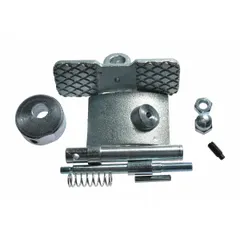 This brake kit is a replacement accessory for stackers. It is compatible with models 4VMD9, 4VME1 through 4VME9, and 4VMF1. The kit provides braking functionality for safe operation and stopping control in material handling equipment.