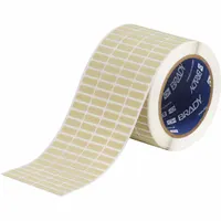 Precut label roll for use with BBP11 printer series. Polyimide material with permanent adhesive. Size: 3 11/32 in x 1/4 in. Suitable for industrial labeling applications requiring heat-resistant identification