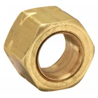 This self-aligning brass compression fitting nut is designed for 1/8 in OD tubing. It is used to create leak-tight connections in pneumatic, hydraulic, and instrumentation systems. Sold in packs of 100