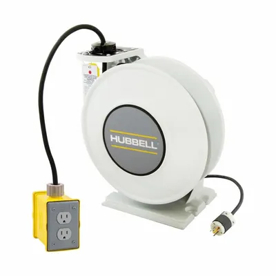 HUBBELL WIRING DEVICE-KELLEMS Self-Retracting Cord Reel - Self-Retracting Cord Reels