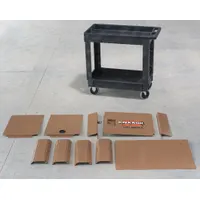KNAACK Utility Cart Panel: For 9T67, For 2ZB54, Tan, 3 1/2 in H x 36 1/2 in W x 24 in D (MPN CA-03)