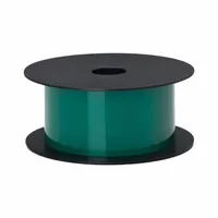 Continuous vinyl label roll for thermal transfer printing. Measures 2 inches by 75 feet in green. Suitable for indoor and outdoor use in industrial labeling applications such as cable marking, pipe identification, and asset tagging