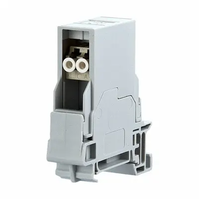 METZ CONNECT Fiber Optic Adapter Insert: Rail, Plastic, Fiber Optic, 90° Mounting Angle - Voice & Data Housings, Panels & Connector Components