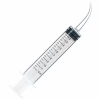This 12 mL Luer slip syringe features a polypropylene barrel, tip, and plunger with a cemented needle type. Designed for straight and curved transfer applications, it is compatible with straight needles (not included). The non-replaceable tip and polypropylene construction make it suitable for general fluid handling in laboratory settings