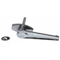 This non-locking L-handle provides a manual grip for lifting garage doors. It is suited for residential or light-commercial sectional doors where a keyed lock is not required. The handle offers simple operation for routine opening and closing