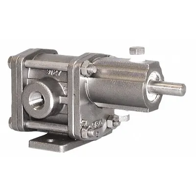 OBERDORFER Rotary Gear Pump Head: Direct Drive, Stainless Steel Body, 1/4" FNPT, 1.4 gpm - Pedestal-Mount Rotary Gear Pumps