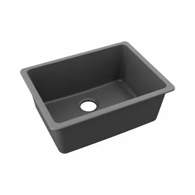 ELKAY ELGU2522GT0 One-Bowl Counter-Mounted Kitchen & Bar Sink, Silver/Gray - One-Bowl Counter-Mounted Kitchen & Bar Sinks without Faucets