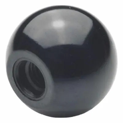 JW WINCO Ball Knob, Plastic, M12 Thread, 15 mm Thread Length, 40 mm Diameter - Ball Knobs with Threaded Hole