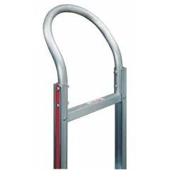 Aluminum horizontal loop handle accessory for Magliner hand trucks. Measures 12 3/4 in overall height, 6 3/8 in width, and 11 1/4 in overall length. Provides a grip point for maneuvering loads in material handling tasks.