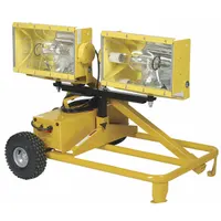 This cart light uses metal halide technology and operates on 120V AC. It provides a single brightness level and features a yellow frame. Suitable for temporary job site illumination in construction, industrial, and outdoor areas requiring high visibility