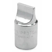 PROTO Socket Bit: 1/2 in Drive Size, Slotted Tip, 3/4 in Tip Size, 1 5/8 in Overall Lg, Fixed Insert (MPN J5444A)