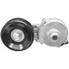 The DAYCO 89201 is a self-adjusting belt tensioner with one pulley and a 3 1/2 in outside diameter. It automatically maintains proper tension in vehicle accessory drive belts, reducing slippage and wear on pulleys and components. Suitable for use in automotive and light-truck engines.