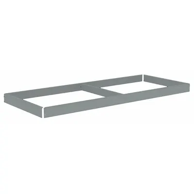 TENNSCO ZLES-6024 Open Deck Shelf Kit for Boltless Shelving, 60 in x 24 in, Gray - Open Deck Shelf Kits for Boltless Shelving