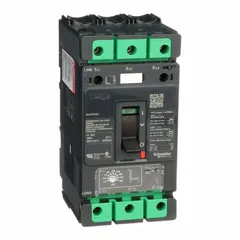 Three-pole, plug-in motor circuit protector rated 25 A with adjustable instantaneous trip and a low amp trip setting of 110 A. Designed for overload and short-circuit protection of motors and branch circuits in industrial control panels and machinery.