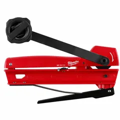 Straight rotary cable cutter with a zinc handle, designed for cutting aluminum electric cable up to 3/8 in maximum diameter. Suitable for trimming cable ends during electrical installation and maintenance tasks.