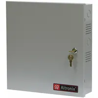 This power supply board with steel enclosure converts 115V AC input to 24V AC output at 25A. Suitable for powering access control systems, security devices, and industrial control panels requiring a regulated 24V AC supply