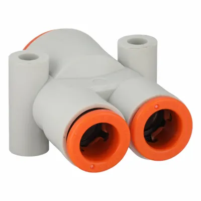 SMC KQ2U09-13A Push-Fit Wye Fitting - Polybutylene & Brass Tube Fittings