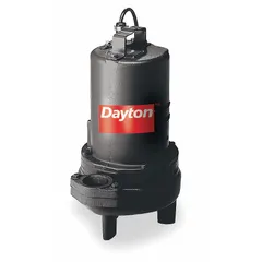 This single-phase sewage ejector pump is designed for general-purpose wastewater removal in residential and light commercial settings. It features a 2 hp motor, 240V AC rated voltage, and a flow rate of 200 gpm at 10 feet of head. The cast iron impeller and 2-inch NPT discharge enable handling of effluent and solid waste from below-grade drainage systems. Switch is not included.