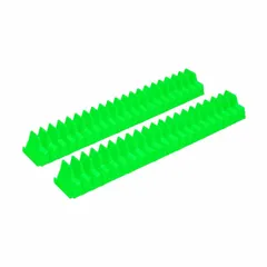 Magnetic wrench roll and rack for organizing wrenches in tool drawers. Green finish, 2-1/4 in overall width. Secures wrenches in place for transport and quick access.