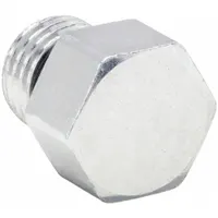 Steel hydraulic threaded extreme-pressure pipe plug with 3/8 inch connection. Rated for maximum operating pressure of 7,500 psi. Used to seal ports in high-pressure hydraulic systems, such as in industrial machinery and fluid power circuits