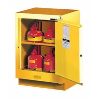JUSTRITE Flammable Cabinet: 21 5/8 in Overall Dp, 24 in Overall Wd, 35 3/4 in Overall Ht, Steel (MPN 882420)