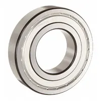 SKF Radial Ball Bearing: 6200, 10 mm Bore, Dbl Shield, 30 mm OD, 9 mm Outer Ring Wd, Alloy Steel (MPN 6200 2ZNR JEM)