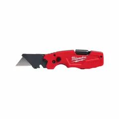 This assisted-opening multi-tool utility knife features a steel blade and metal construction. It includes one blade and a pocket clip for convenient carry. Suitable for cutting tasks in construction, maintenance, and industrial settings.
