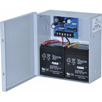 The ALTRONIX SMP3E is a regulated DC power supply board housed in a steel enclosure. It accepts a 6/12/24V DC input and delivers a 6/12/24V DC output at 2.5A. Suitable for use in control panels, security systems, and automation equipment requiring a stable DC power source