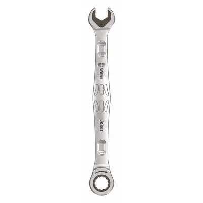 WERA 8 mm Metric Spline Ratcheting Combination Wrench - Metric Spline Ratcheting Combination Wrenches