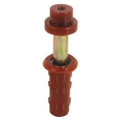 This pack of two top-mounted hanging door rollers is designed for use in bi-fold door systems. Each roller features a 7/16-inch base for compatibility with standard track profiles. Suitable for replacing worn or broken rollers in residential or light-commercial bi-fold doors.