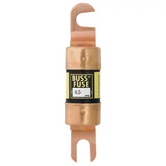 The BUSSMANN ALS-550 is a fast-acting, general purpose bolt-on fuse rated for 550 A at 48 V DC. It is non-indicating and designed for overcurrent protection in DC power circuits. Typical applications include forklifts, material handling equipment, and battery-powered industrial vehicles.
