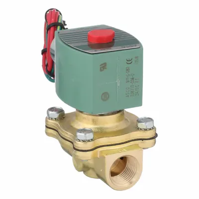REDHAT Solenoid Valve: 2-Way, Normally Closed, 1/2 in Pipe Size, 24V DC, Watertight - 2-Way/2-Position, Normally Closed Solenoid Valves