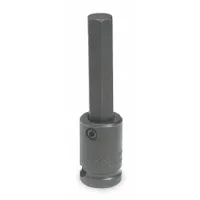 PROTO Impact Socket Bit : Metric, 4 mm Tip Size, 2 23/32 in Overall Lg, Fixed Insert, J7290-4M