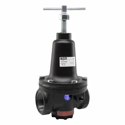 Parker Regulator: Zinc, 1 1/2 in NPT, 500 scfm, 2 psig to 125 psig - Parker FRL Air Regulators