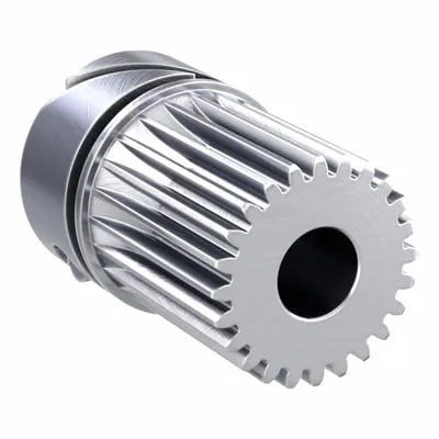 KHK GEARS SUSF0.5-24 Metric Spur Gear with Locking Hub - Metric Spur Gears with Locking Hub