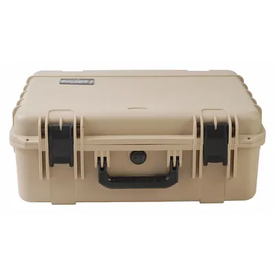 SKB Protective Case: 9 in x 12 in x 4 1/2 in Inside, Solid, Beige, Stationary - Suitcase-Style Cases