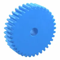 Hubless Spur Gear: Module m 2.5, 36 Teeth, 15 mm Bore Dia, Nylon, 20° Pressure Angle, Plain Bore (MPN PSA2.5-36)