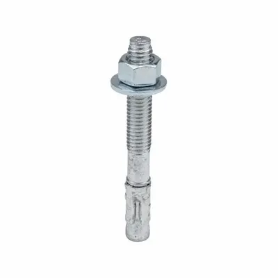 RED HEAD Galvanized Steel Wedge Anchor 1/2"-13 x 4-1/4" 25-Pack - Steel Wedge Anchors