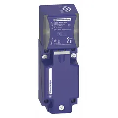 Rectangular inductive proximity sensor with terminal block connection, unshielded, and 3 wires. Designed for non-contact detection of metal objects in industrial automation applications such as position sensing, part presence verification, and machine control.