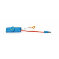 Two-wire pigtail with 5-inch leads of 14 AWG wire. Features a Slim-Line 0.18 in male bullet/ring terminal and a sealing ring for weather-resistant connection to compatible lamp bases. Used for wiring automotive lighting systems