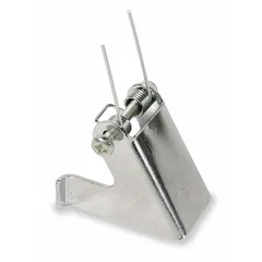 This latch assembly is designed for use with electric chain hoists. It includes a latch component to secure the hook opening, preventing loads from slipping during lifting. Compatible with hoists rated for 800 lb load capacity.