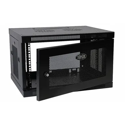 TRIPP LITE Smart Rack Enclosure: 6 Rack Units, 14 1/2 in x 23 5/8 in x 17 1/2 in, Wall Mount - Server Rack Enclosures & Network Cabinets