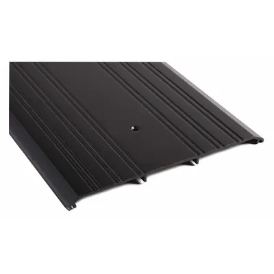 NATIONAL GUARD 430EDKB-48 Aluminum Saddle Threshold, 4 ft, Fluted - Saddle Thresholds